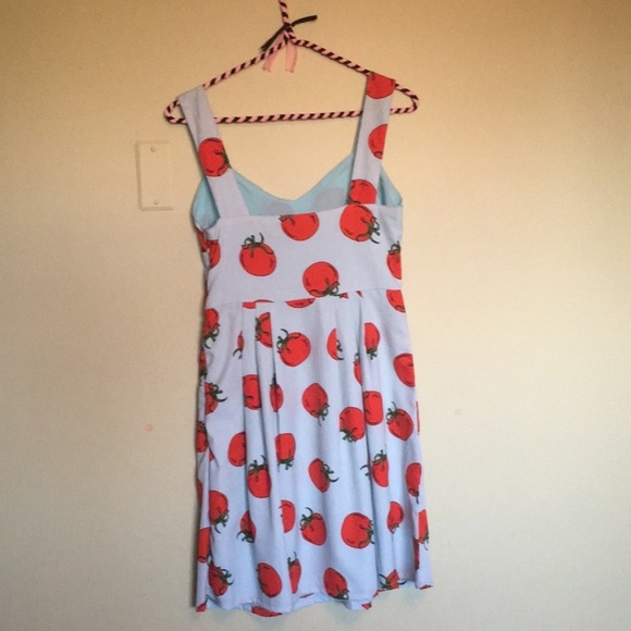 SOLD 🍅 Light blue mini dress Compania Fantastica size XS. Left side zipper. - Picture 4 of 11